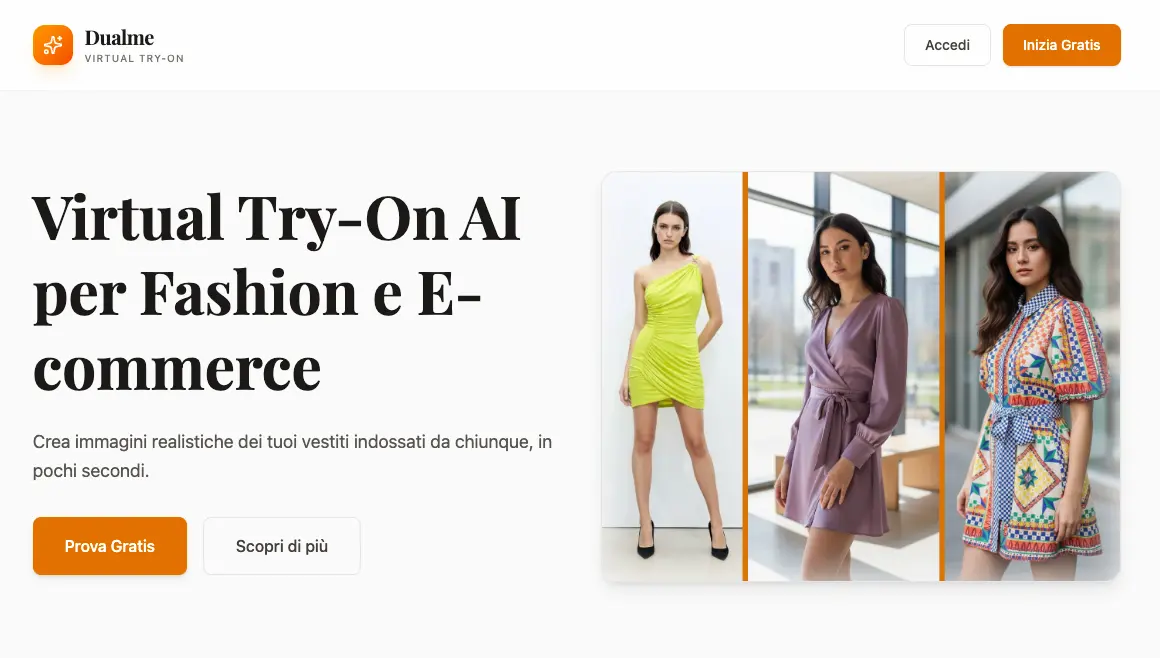 DualMe AI Fashion Photography